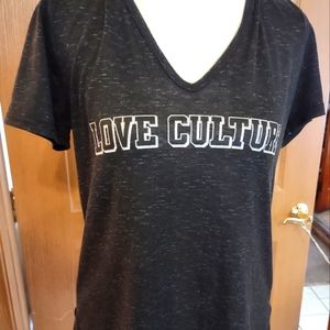Atmosphere- Heather Black "Love Culture" Graphic Tee, Sz. Med.